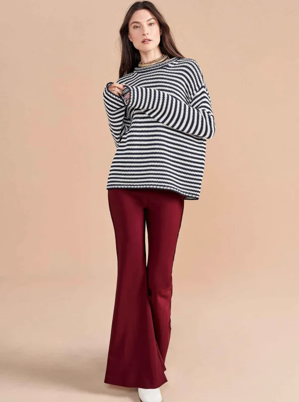 Shop Marina Fine Stripe Sweater Women Sweaters