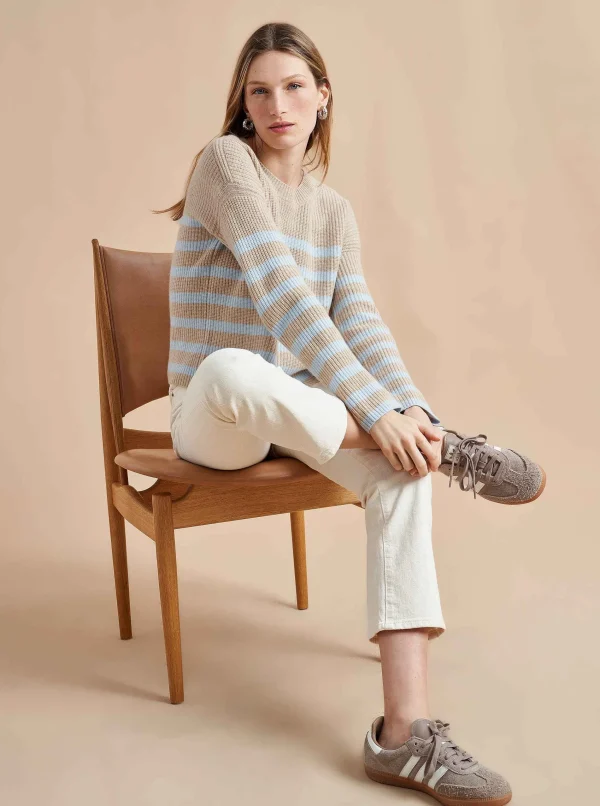 Shop Mini Striped Toujours Sweater Women Sweaters