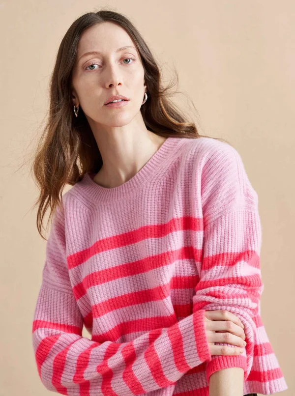 Cheap Mini Striped Toujours Sweater Women Sweaters