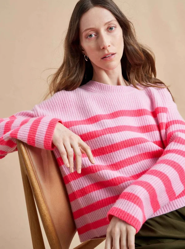 Cheap Mini Striped Toujours Sweater Women Sweaters