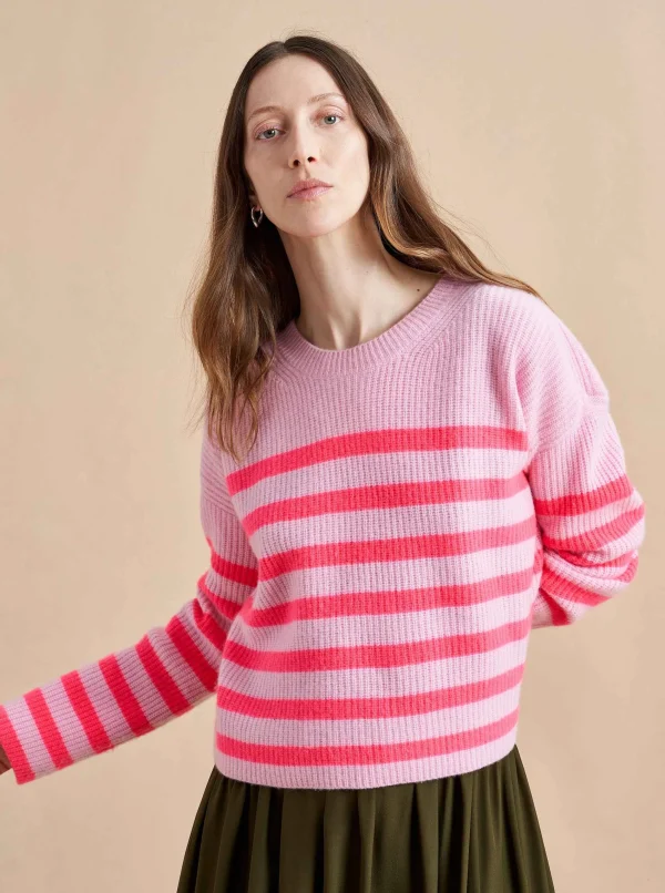 Cheap Mini Striped Toujours Sweater Women Sweaters