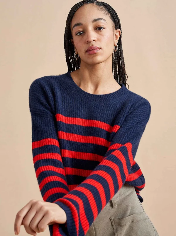 Shop Mini Striped Toujours Sweater Women Sweaters