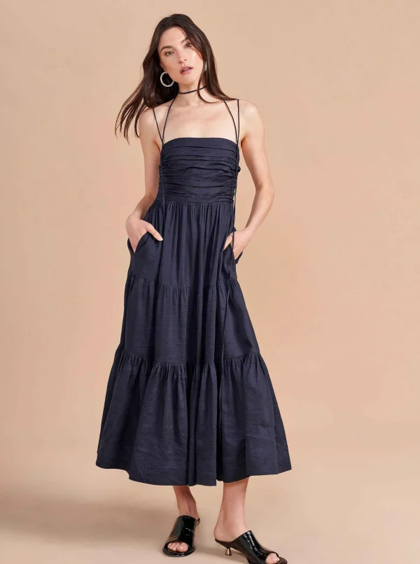 Fashion Sleeveless Sofia Dress Women Midi Dresses