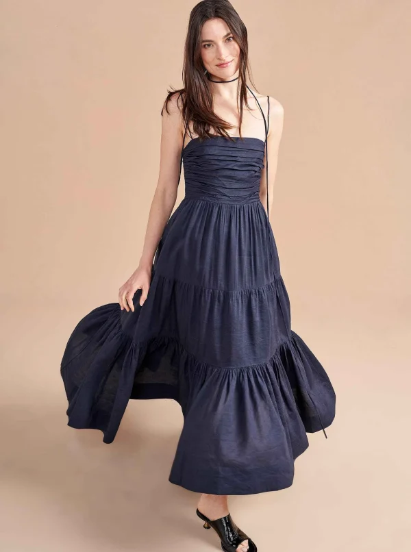 Fashion Sleeveless Sofia Dress Women Midi Dresses