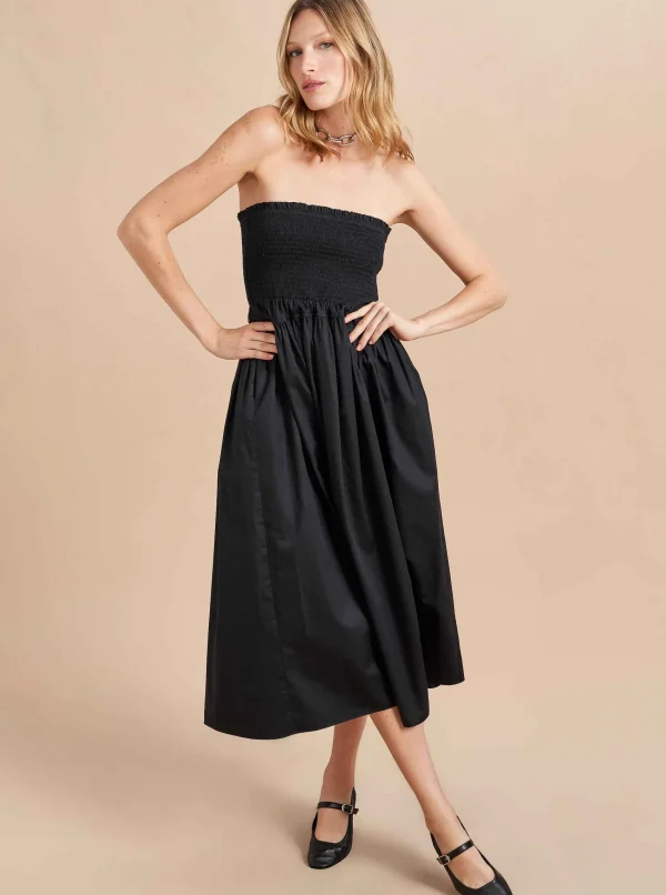 Hot Strapless Vivian Dress Women Midi Dresses