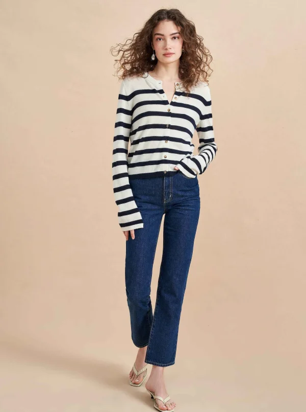 Cheap Striped Featherweight Cardigan Women Cardigans