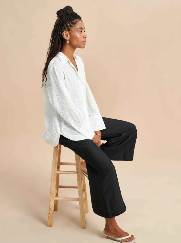 Flash Sale Textured Val Shirt Women Tops