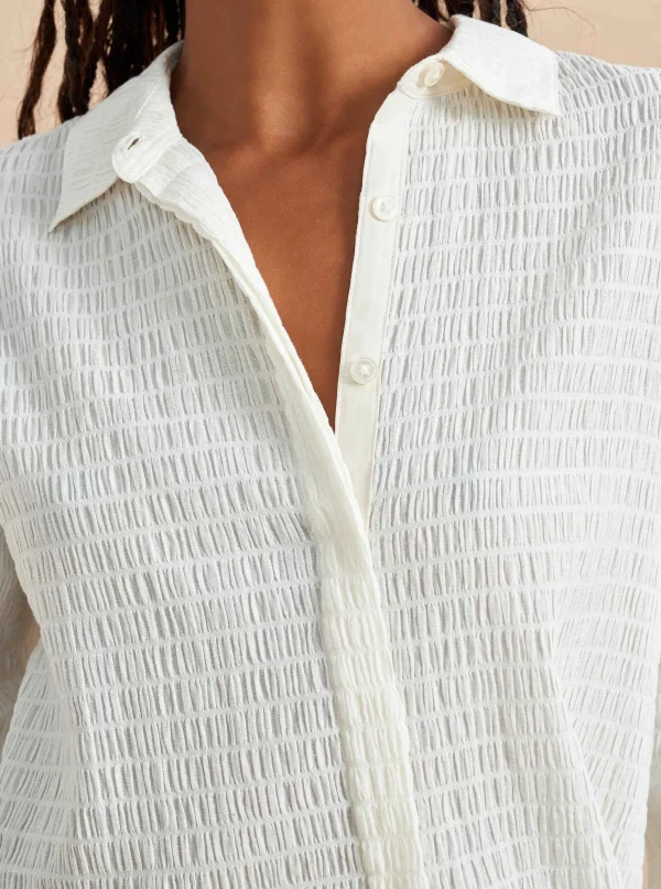 Flash Sale Textured Val Shirt Women Tops